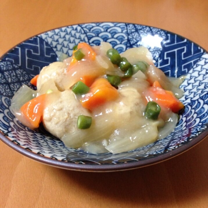 鶏団子の野菜あんかけ♪